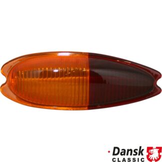 Lens for tail light, orange/red, left, without E-mark