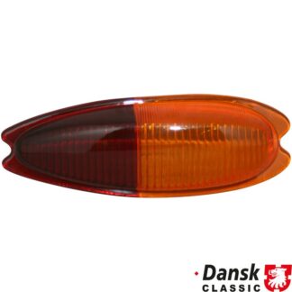 Lens for tail light, orange/red, right, without E-mark