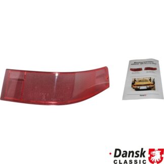 Lens for tail light, red, right, with E-mark