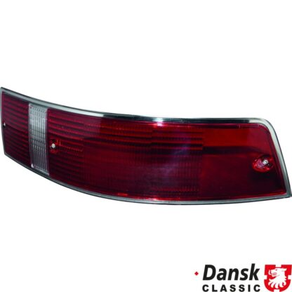 Lens for tail light, red/clear/red, US version, right, with SAE approval