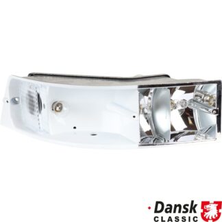 Tail light house (metal) with bulb and gasket, left
