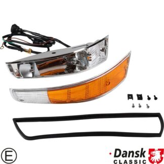 Indicator, front, complete with metal housing, with E-mark, right