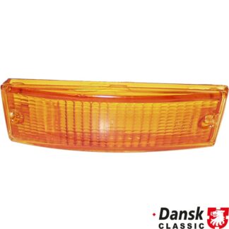 Lens for indicator, front, orange, left/right, with E-mark