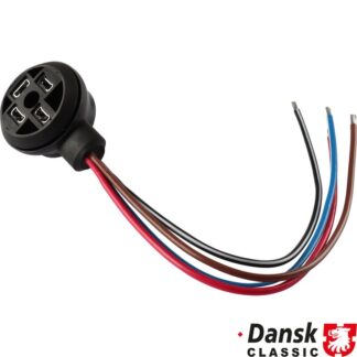 Wiring harness with socket for turn indicator relay, 4 poles