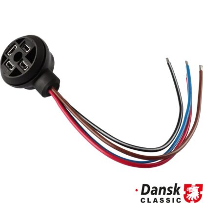 Wiring harness with socket for turn indicator relay, 4 poles
