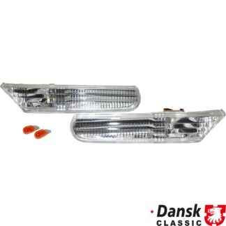 Side marker lamp set, clear, E-marked