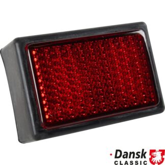 Complete reflector for bumper with rubber frame and glass, without E-mark, left/right