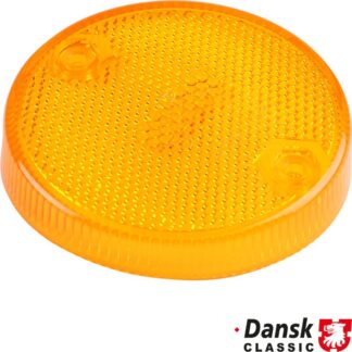 Side marker lamp lens, yellow, right