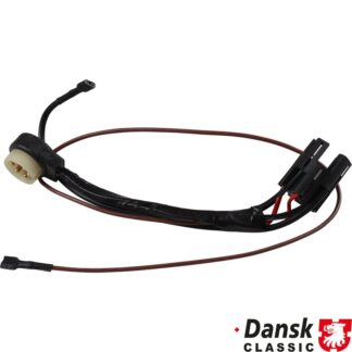 Wiring harness for hazard light switch with connectors and housing
