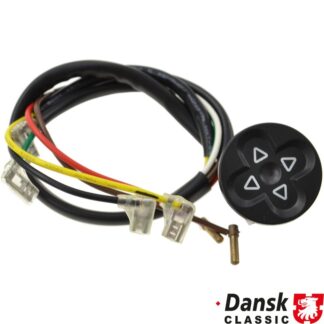 Switch for seat adjustment, black. Longitudinal adjustment and vertical adjustment front
