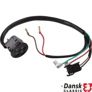 Switch for seat adjustment, black. Backrest adjustment and vertical adjustment rear