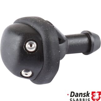 Washer jet, 2 nozzles, black plastic