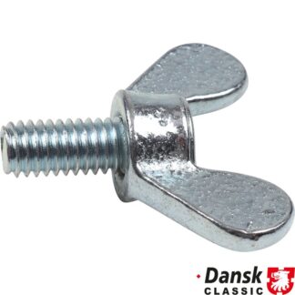 Wing screw for plastic cover at electrical panel