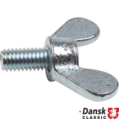 Wing screw for plastic cover at electrical panel