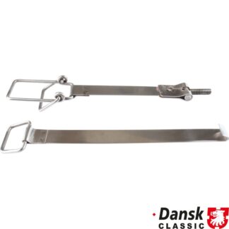Battery strap set, stainless steel, 2 pieces