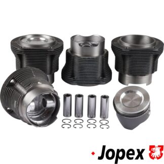 Big bore piston and cylinder set, casted, dished, bore 94.0 mm, stroke 71.0 mm, upper 105 mm, lower 100 mm, CLASSIC