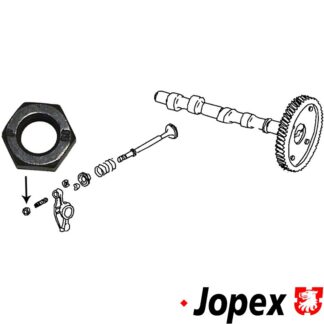 Adjusting nut for valve, M8