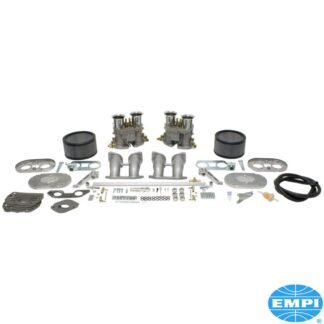 Deluxe dual carburettor kit, dual D, 40 mm, with manifolds and air cleaners