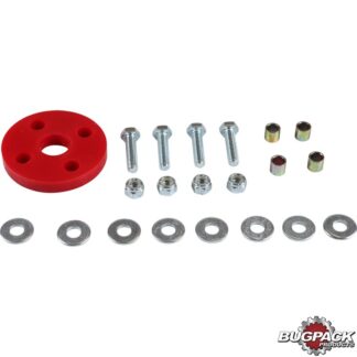 Steering coupler set, red polyurethane, Bugpack