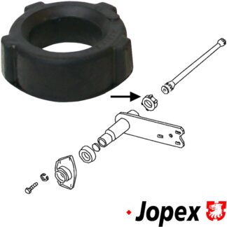 Bushing for spring plate, rubber