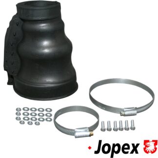 Axle boot set for CV joint with clamps, rear, for swing axle