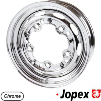 Steel rim, chromed, 4.5x15", 5 holes, ET25