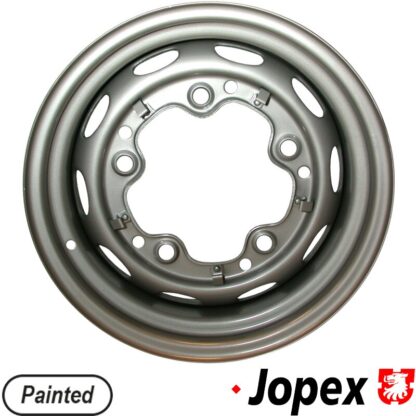 Steel rim, painted, 5.5x15", 5 holes, ET15