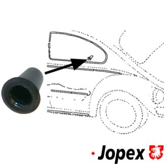 Bushing for moulding clip, rubber