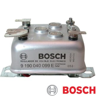 Voltage regulator, 14 Volt. Fits Bosch generator