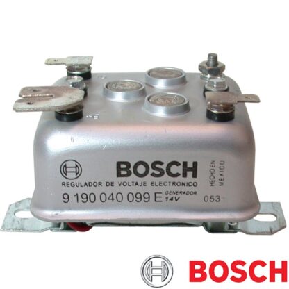 Voltage regulator, 14 Volt. Fits Bosch generator