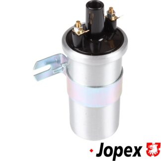 Ignition coil, 6 Volt, alu finish