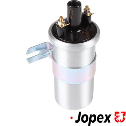 Ignition coil, 6 Volt, alu finish