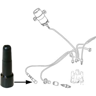 Spark plug connector, 1K-Ohm