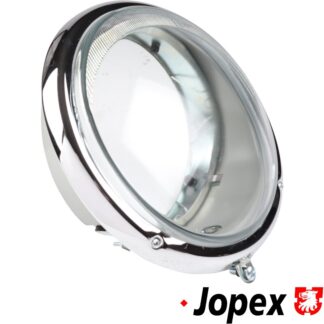 Headlight housing, metal, US style, left/right. Comes without Headlight insert
