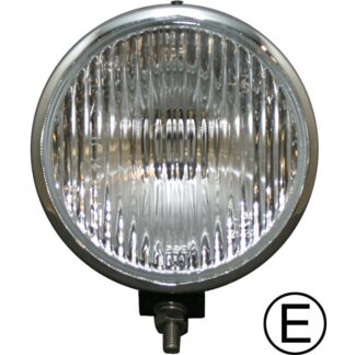 Fog lamp, halogen, Ø160x60, chrome, front, with E-mark