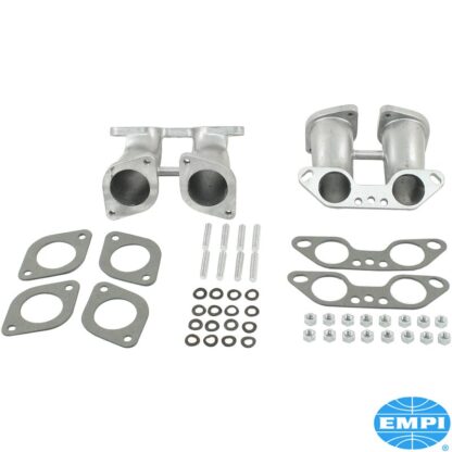 Intake manifold set, dual port, HPMX or IDF, with gaskets